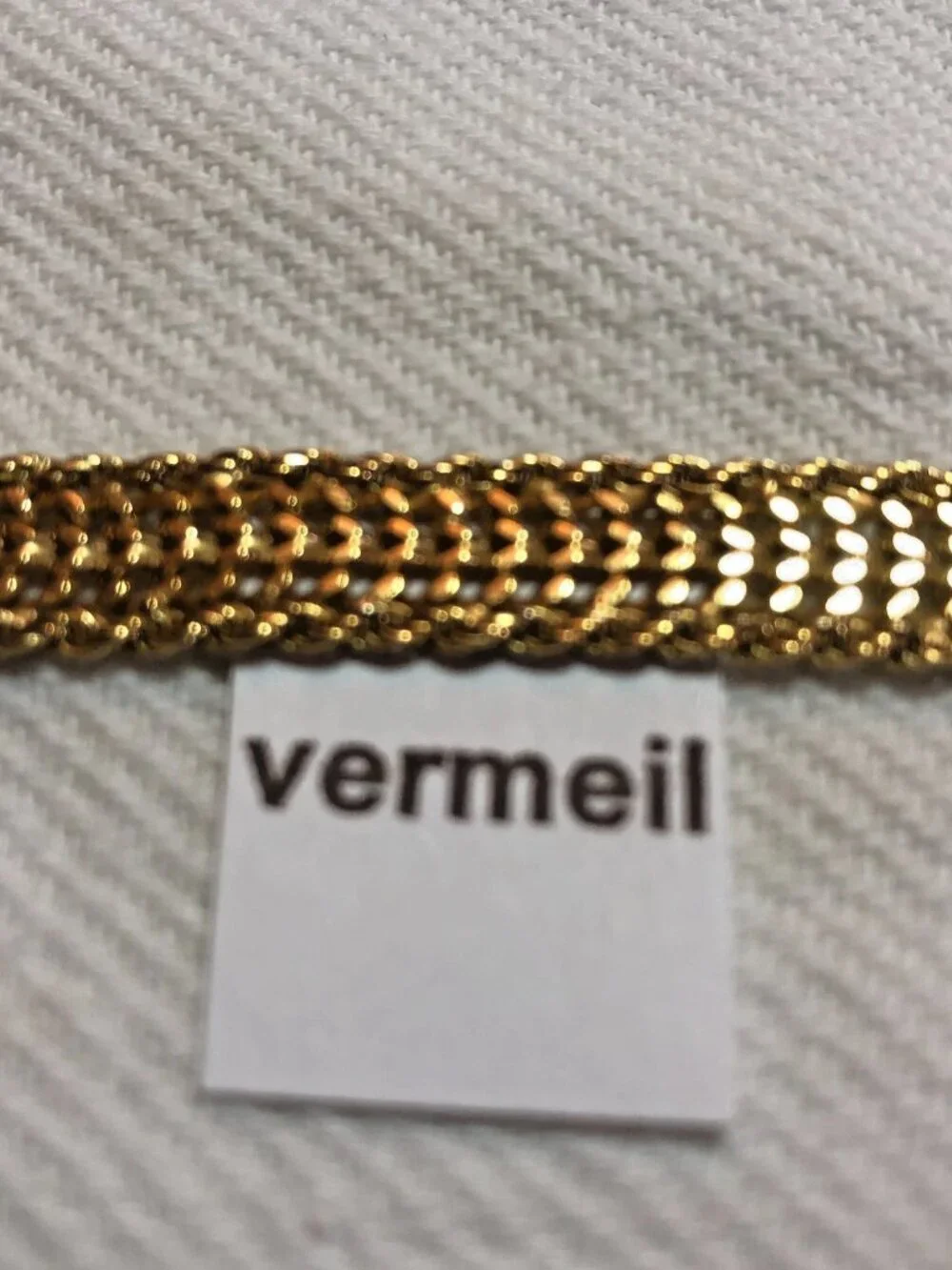 Sterling 925 / gold vermeil Italy 3/8